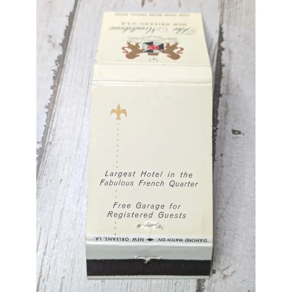 Vintage Matchbook Cover The Monteleone‎ Hotel New Orleans, Louisiana
